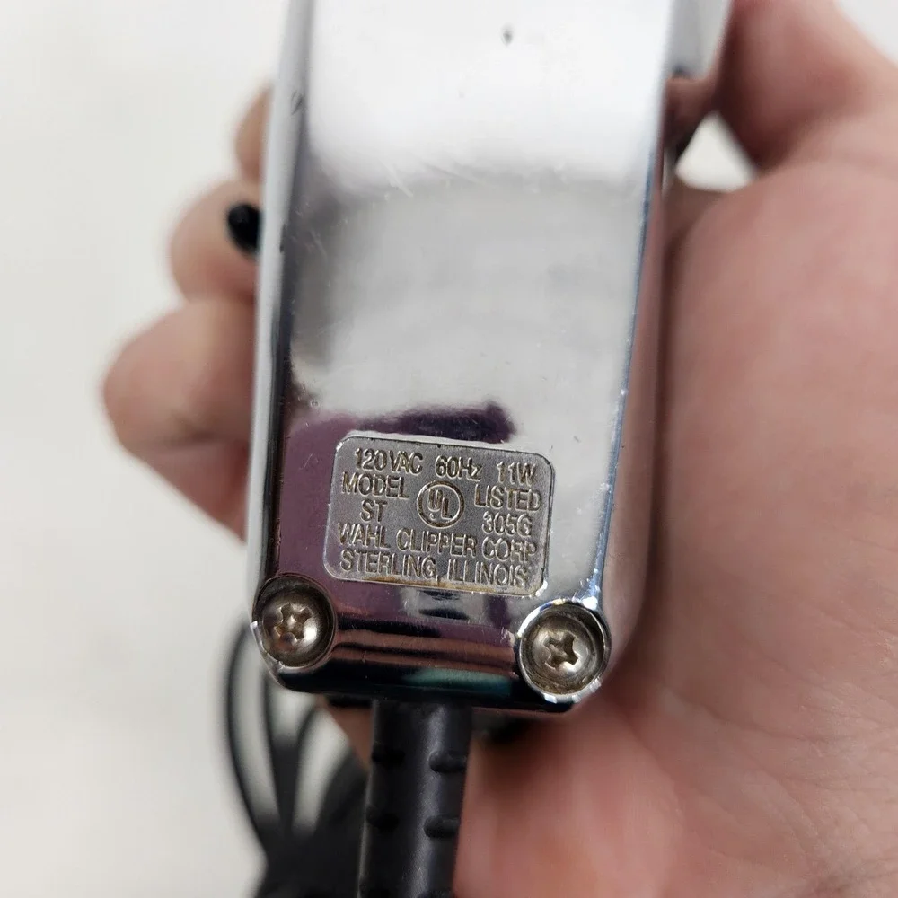 Vintage Wahl Super Taper II Clipper Silver Electric Hair Trimmer W/ Guards USA